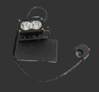 Universal bolt on battery powered wheelie light
