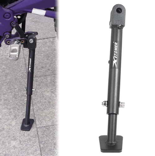 Black Adjustable Motorcycle Foot Side Support Kickstand