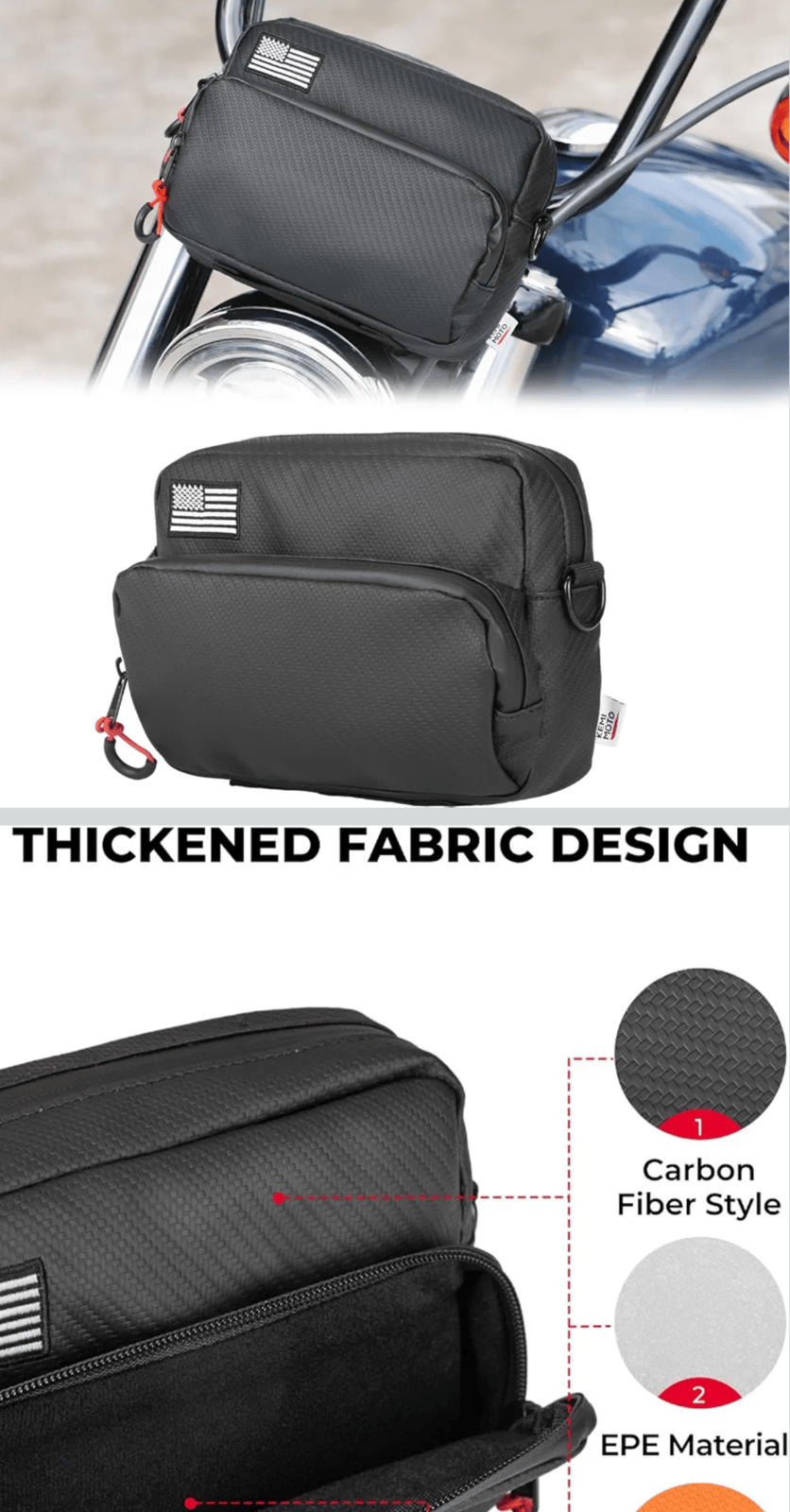 Kemimoto Handlebar Bag
