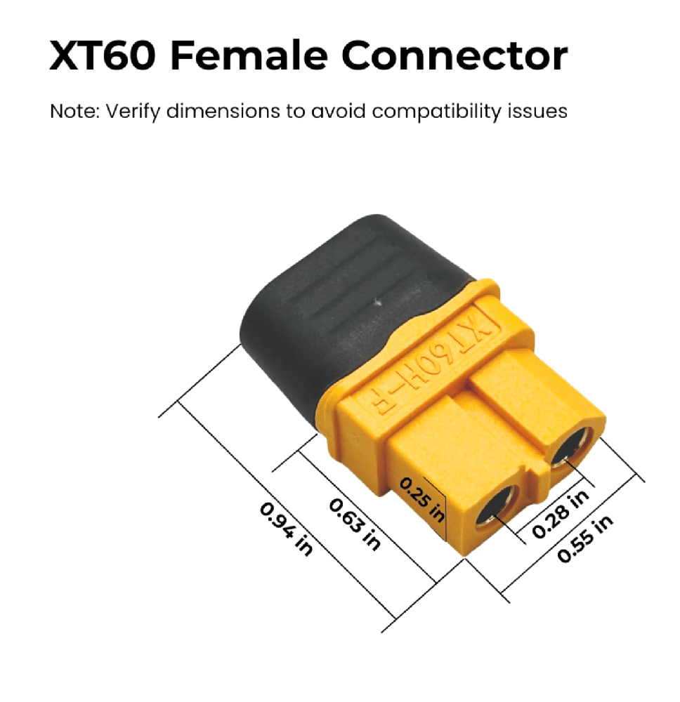 XT60 to XT90 Adapter Cable 10AWG